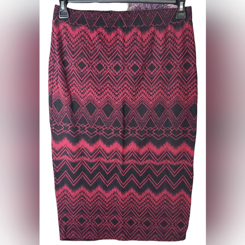 Iris Las Angeles stretch aztec pencil skirt